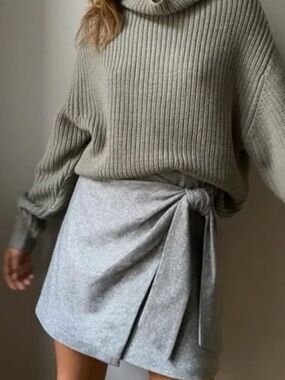 Wilfred Dorine Heather Light Grey Coat - Size 6